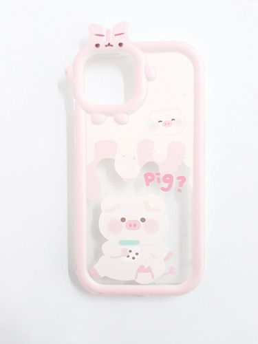 Capinha Para iPhone 13 De Acrílico Desenho De Porquinho
