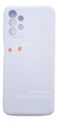 Capinha Para Samsung A13 Anti Impacto Azul-celeste Carinha Feliz